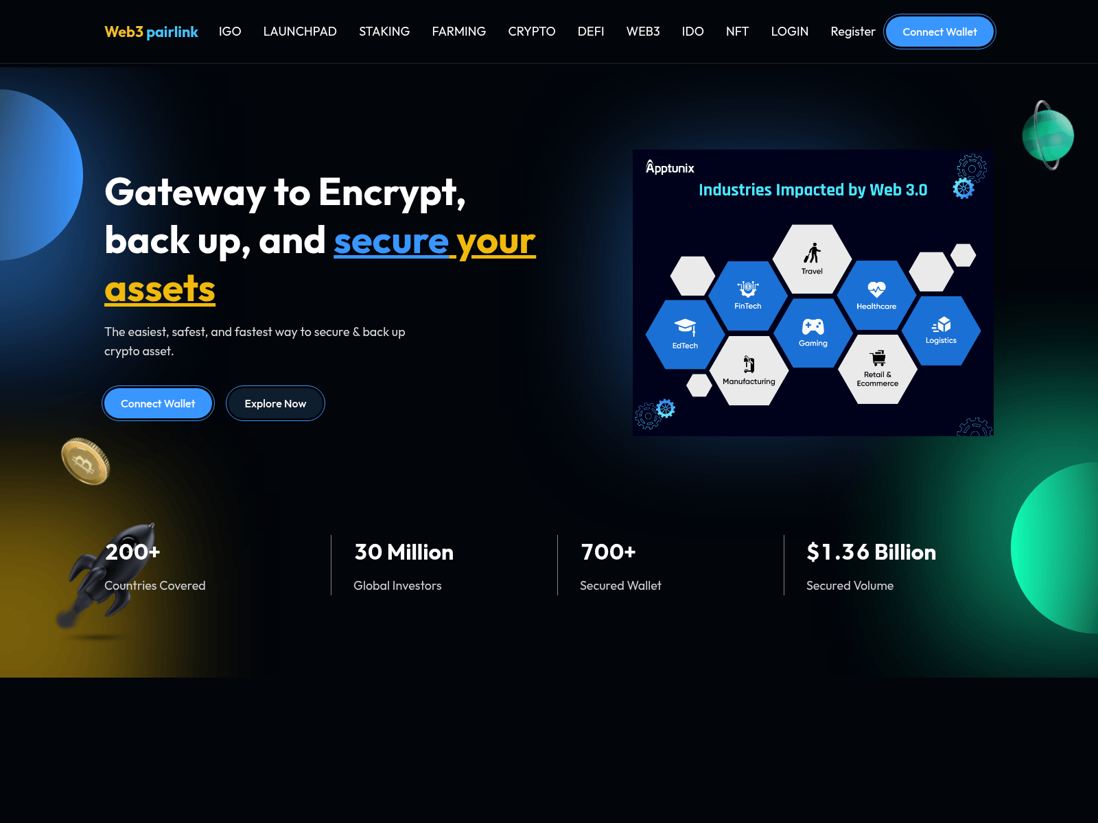 Screenshot of web3pairlink.com
