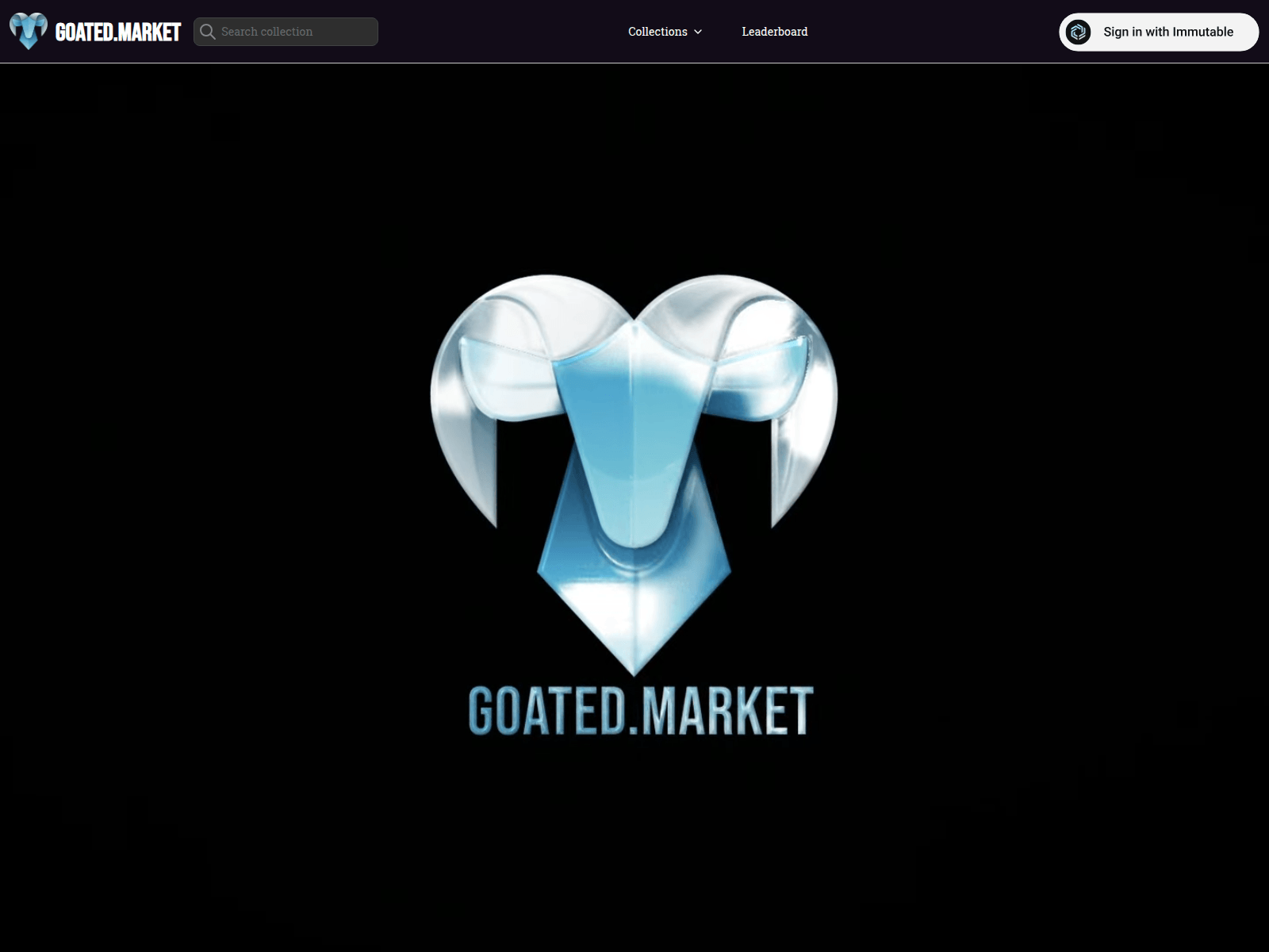 Screenshot of goated.market