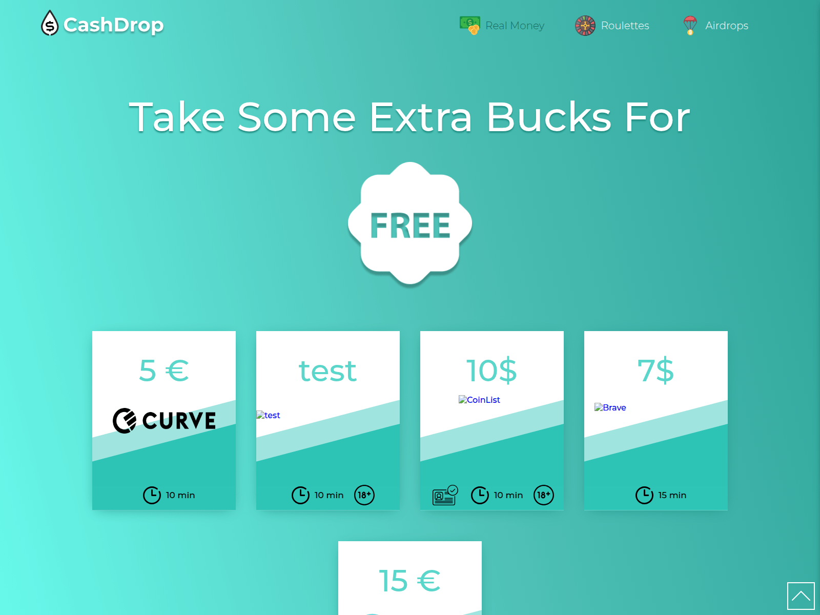 Screenshot of cash-drop.netlify.app
