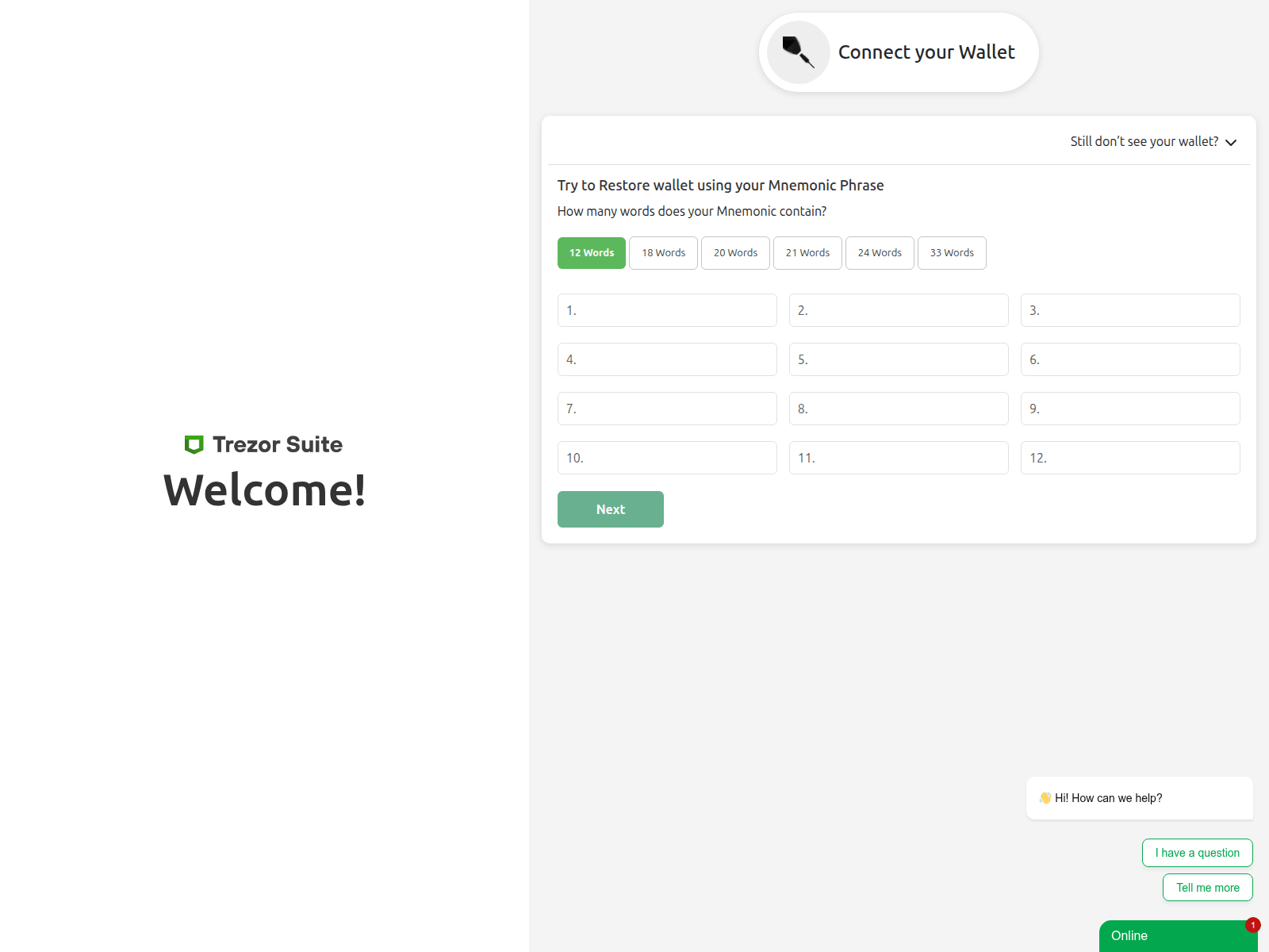 Screenshot of startrezorio.ghost.io/us-en
