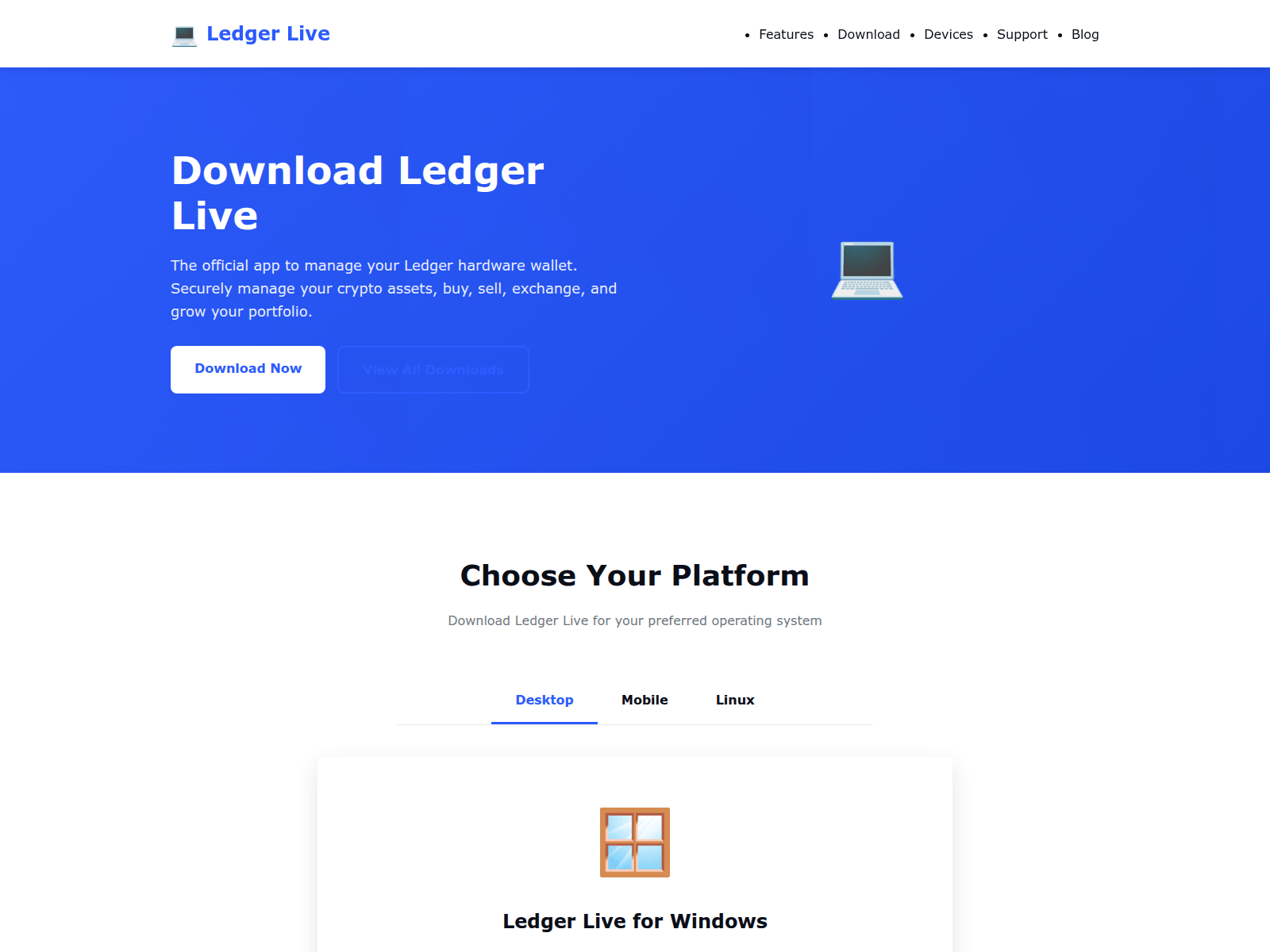 Screenshot of com-ledger-home-us.pages.dev