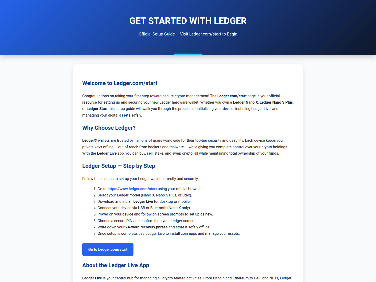 Screenshot of io-ledgeer-starts.pages.dev
