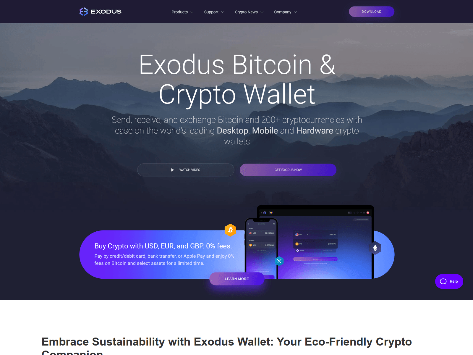 Screenshot of eexodus-web3-wellet.webflow.io