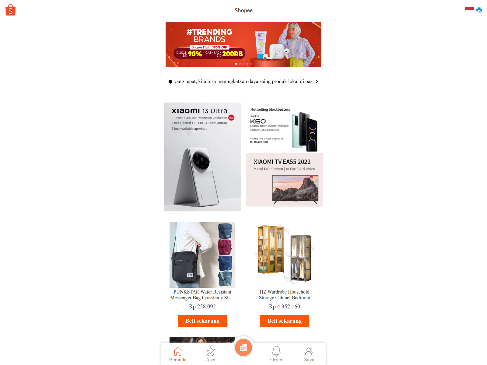 Screenshot of kepoinsekarang.com