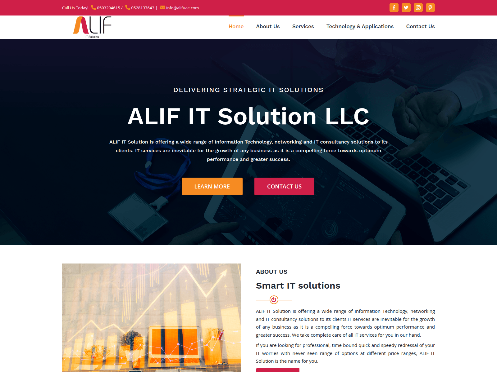 Screenshot of alifuae.com