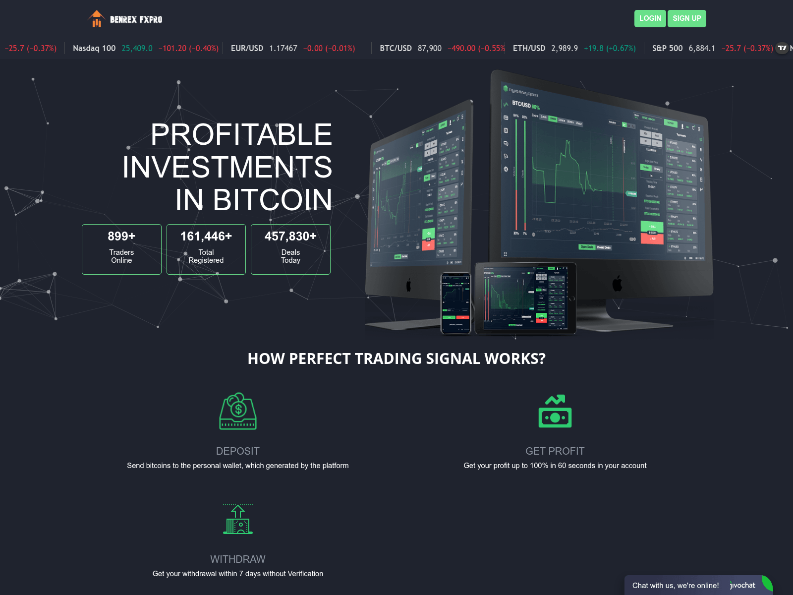 Forensic screenshot of bitfxpips.live