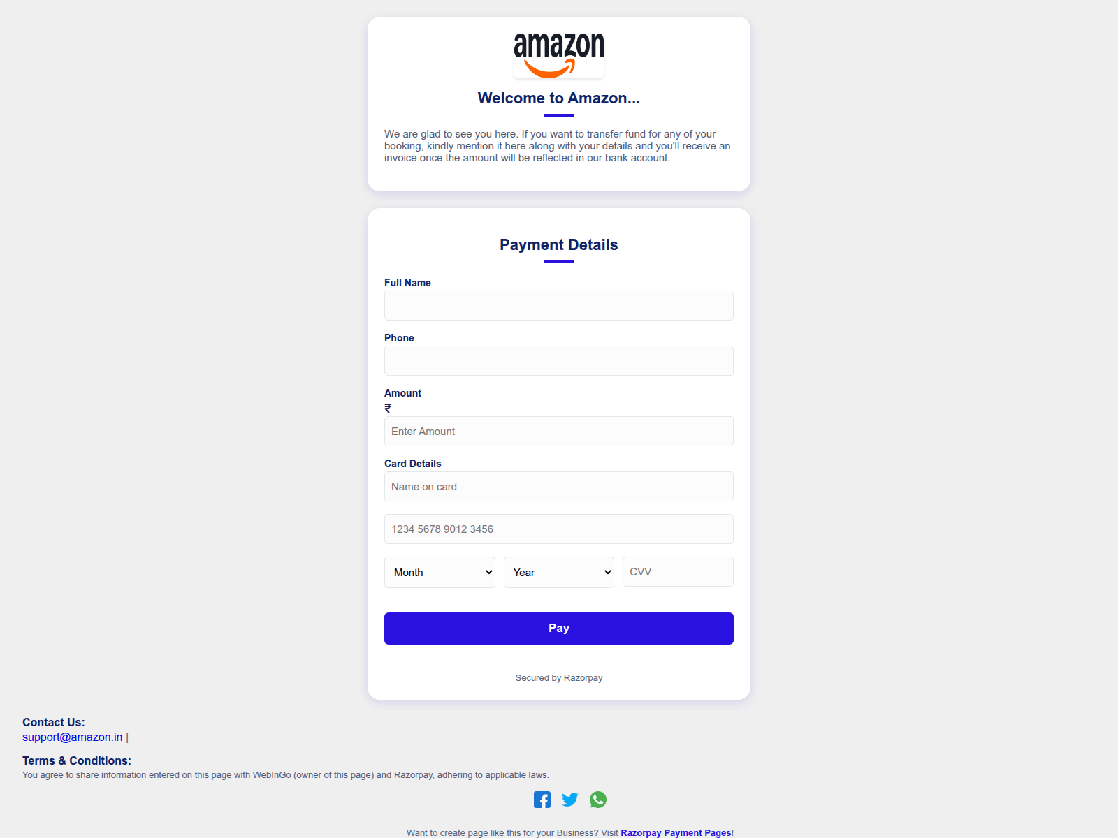 Screenshot of amazon.bepx.cc