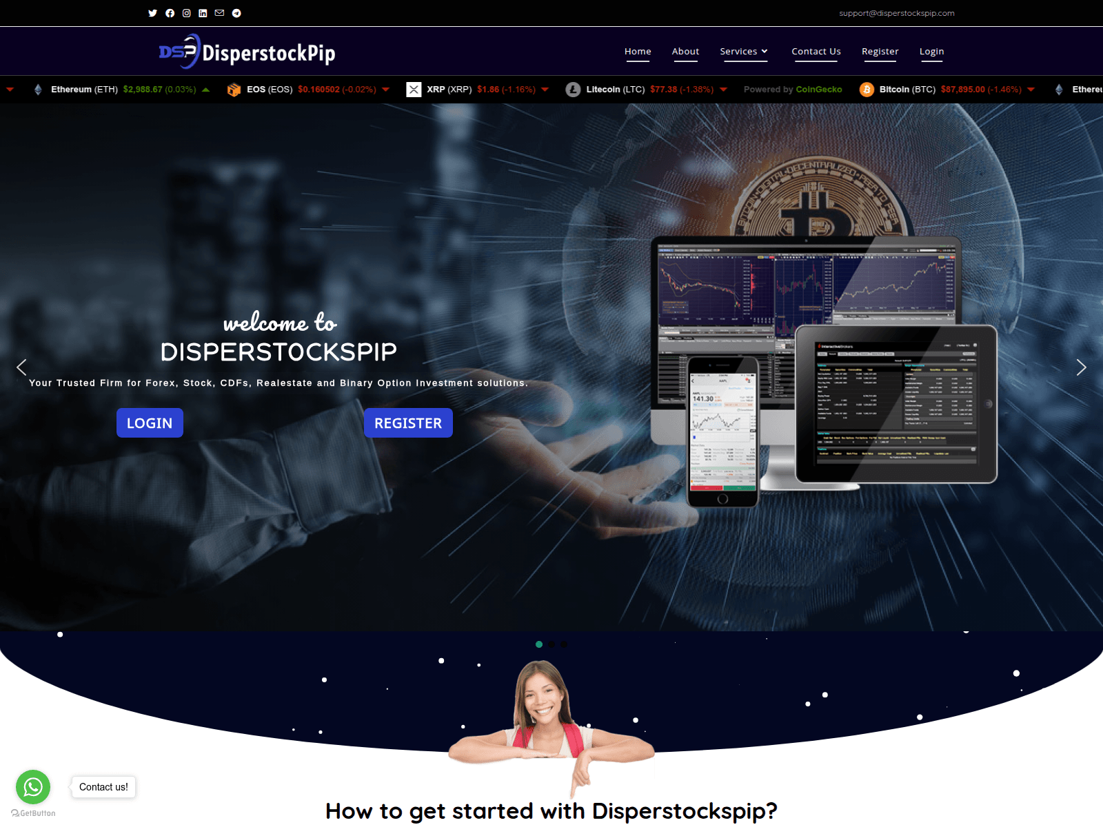 Screenshot of disperstockspip.com