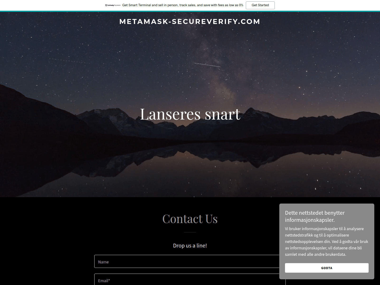 Screenshot of metamask-secureverify.com
