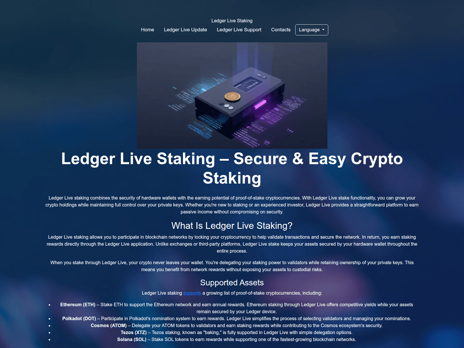 Screenshot of ledgeer-live.com