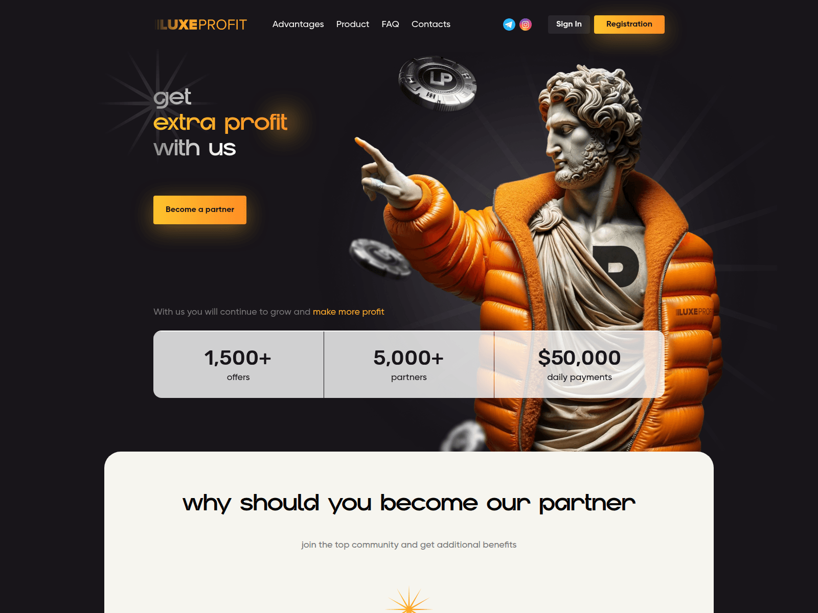 Screenshot of luxeprofit.pro