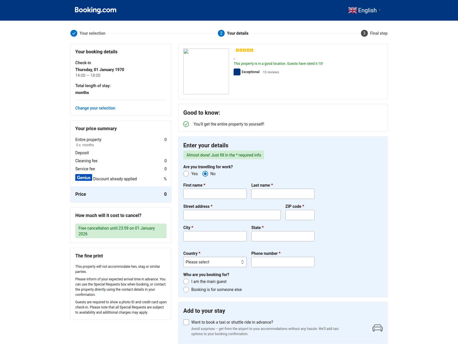 Screenshot of booking.com.sv2.cdnserveu555.homes