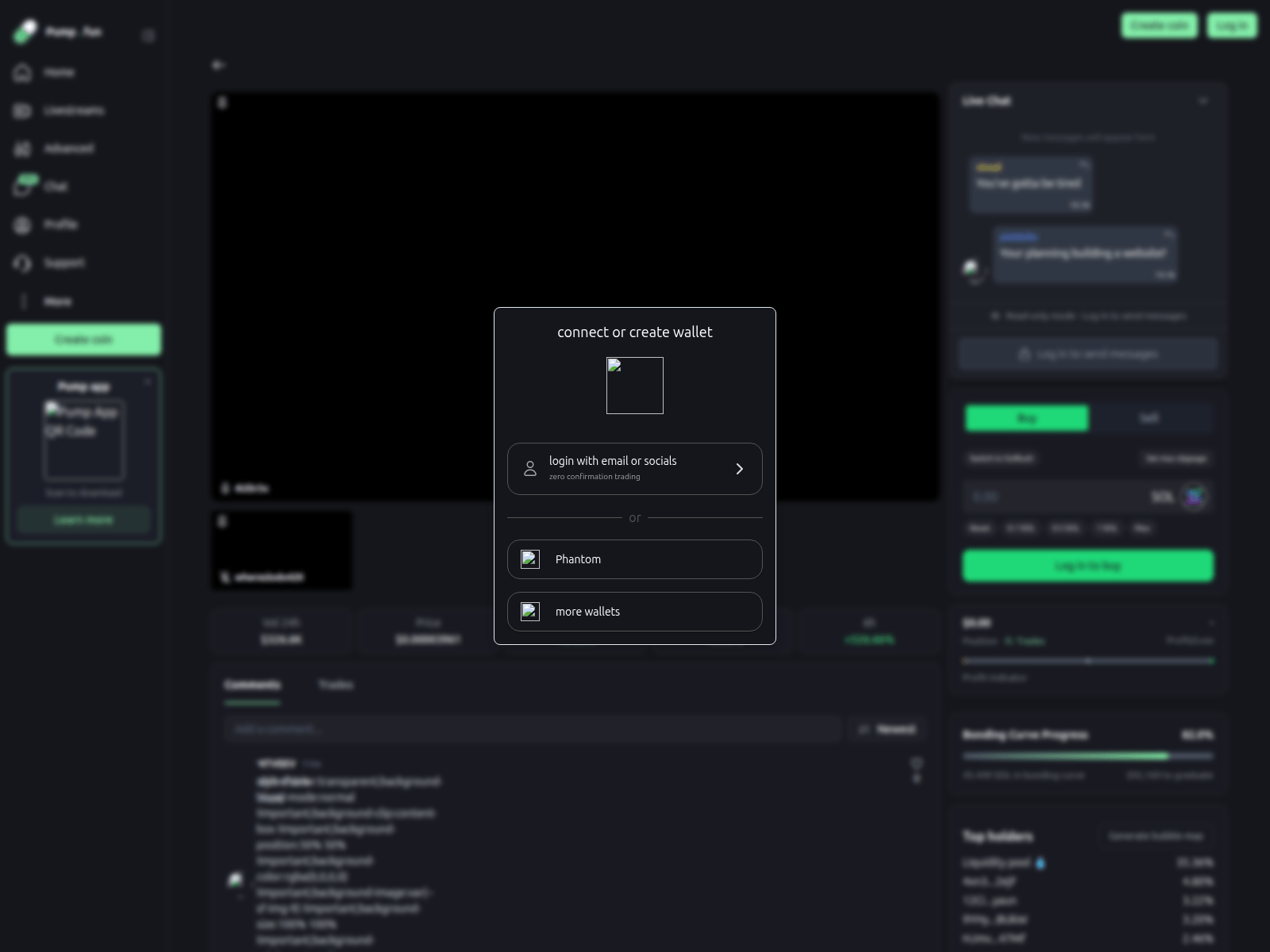 Screenshot of pump.fun-pumpstream.live