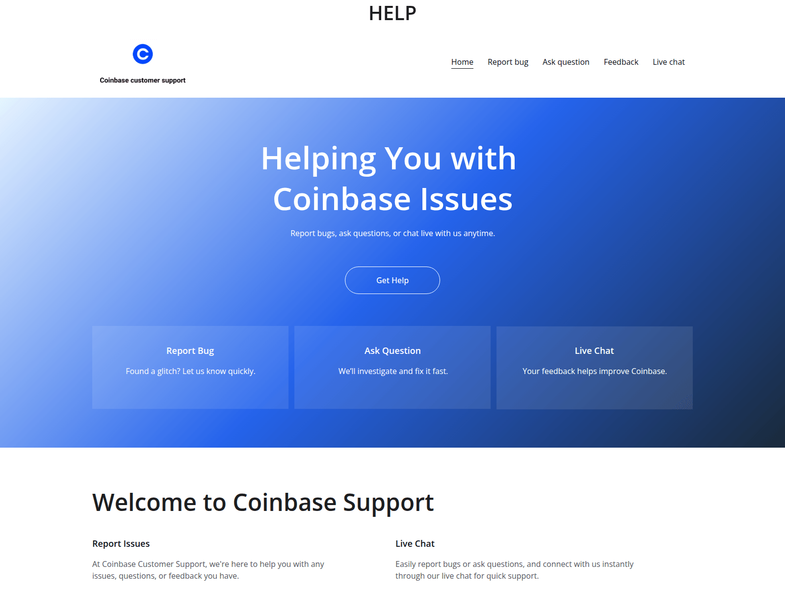 Screenshot of livehelp.solutions