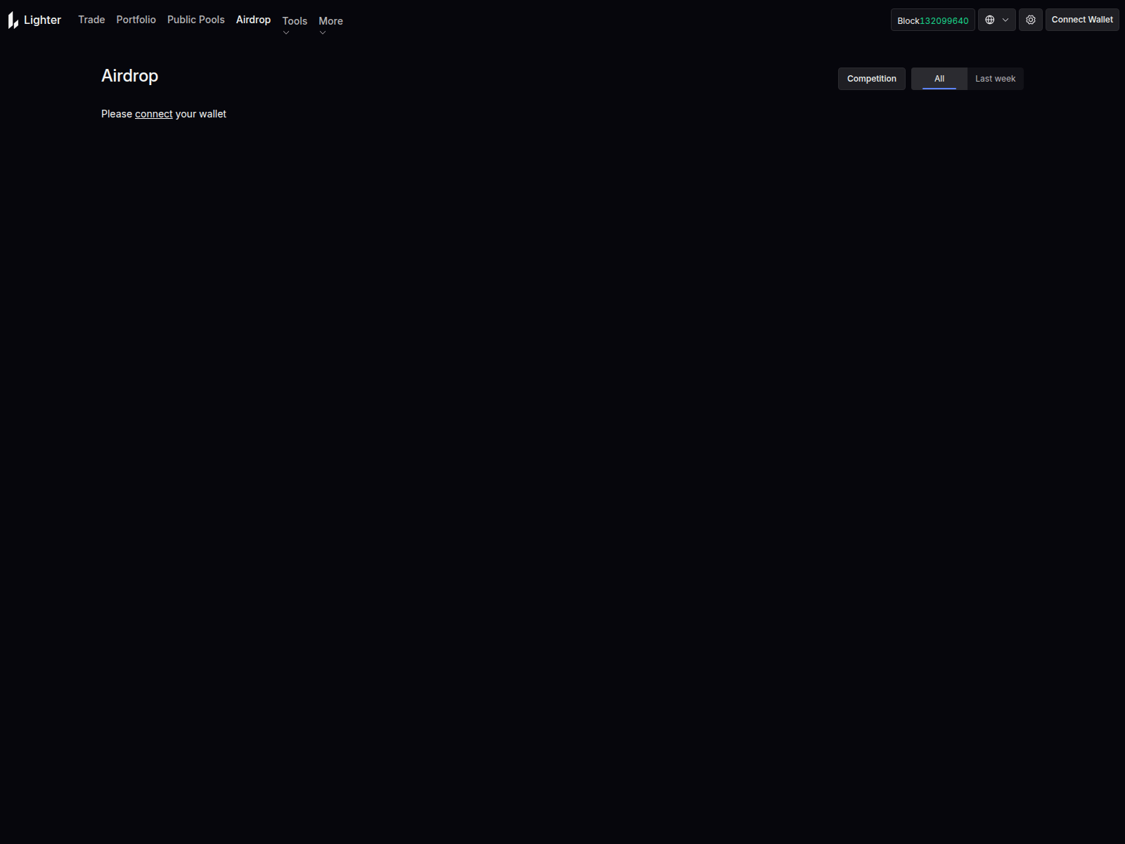 Screenshot of lighter-airdrop.xyz