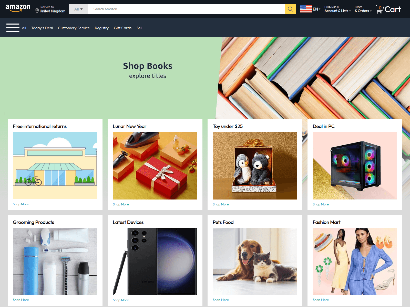 Screenshot of amazon-clone-16.netlify.app