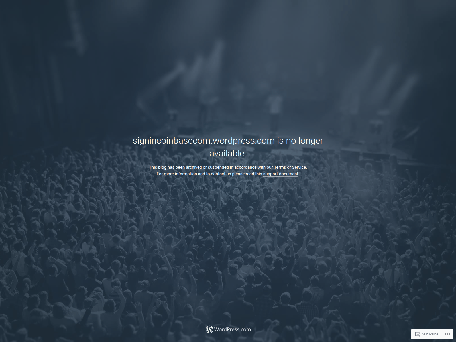 Screenshot of signincoinbasecom.wordpress.com