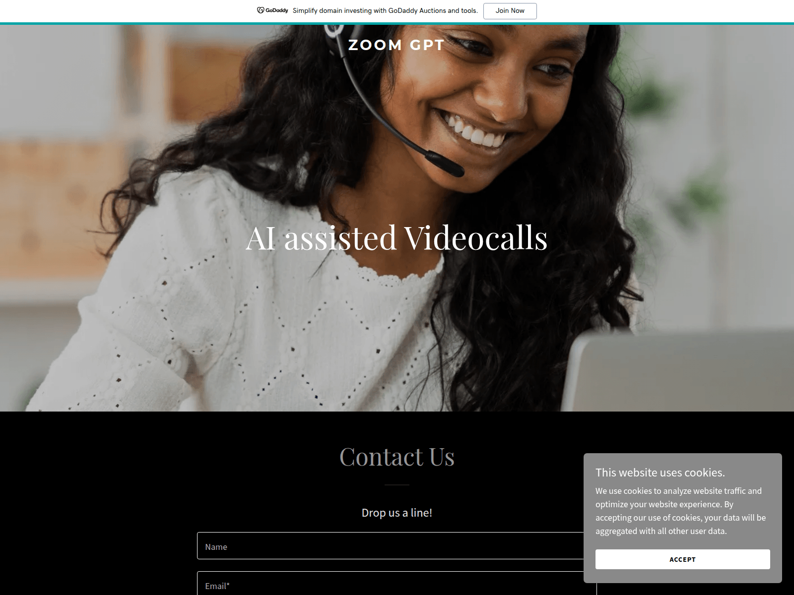 Screenshot of zoomgpt.online