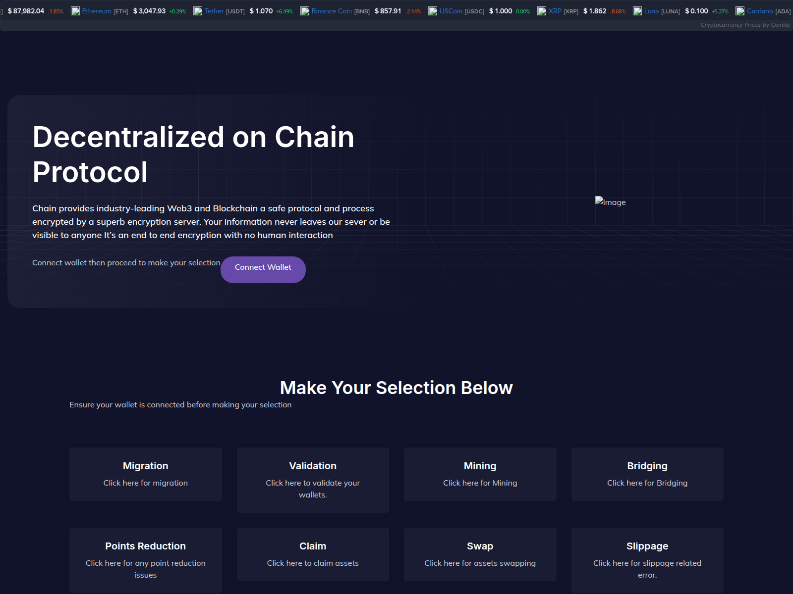 Screenshot of securesprintercores.live