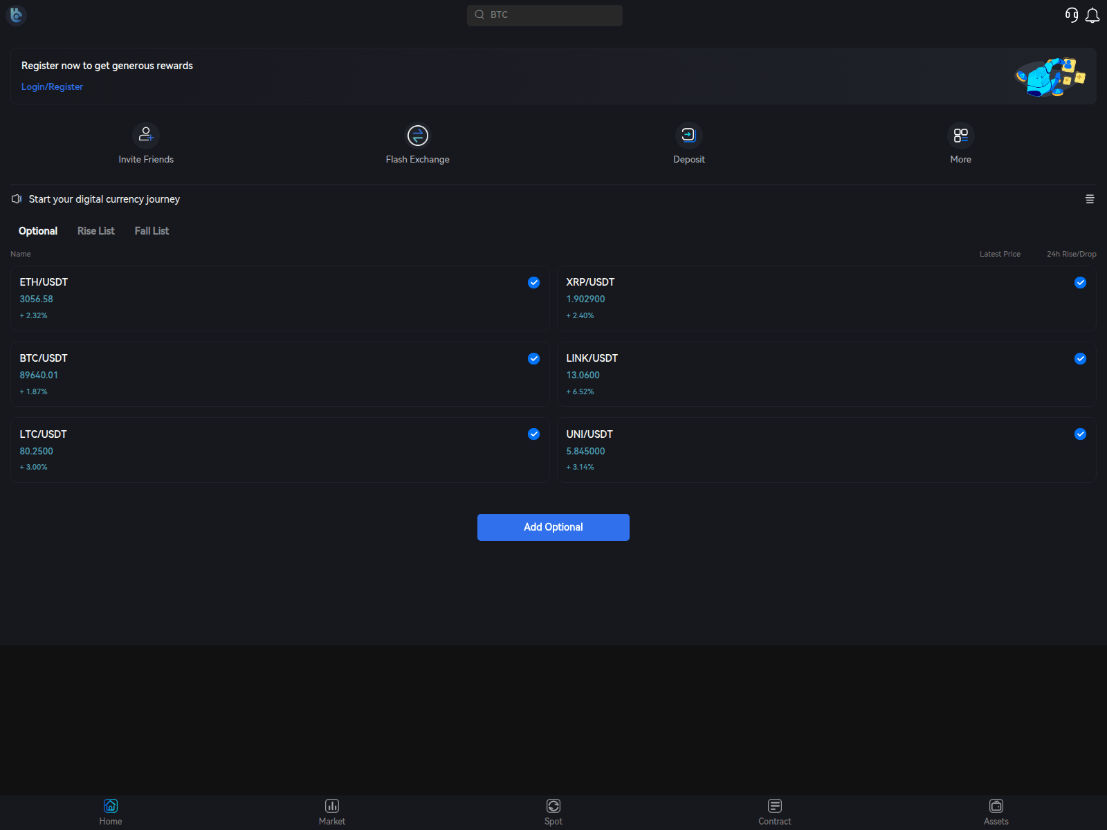 Screenshot of coinexexchange.cc
