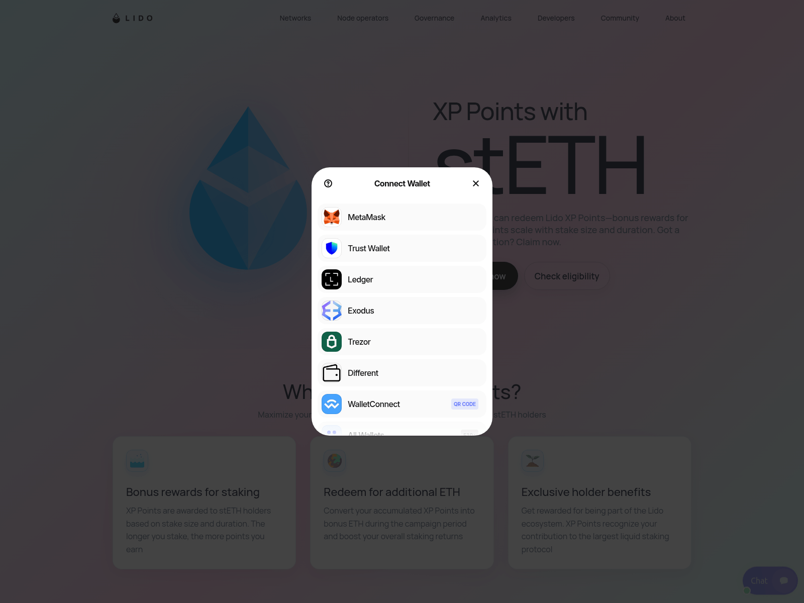 Screenshot of reward-lidoxp.org