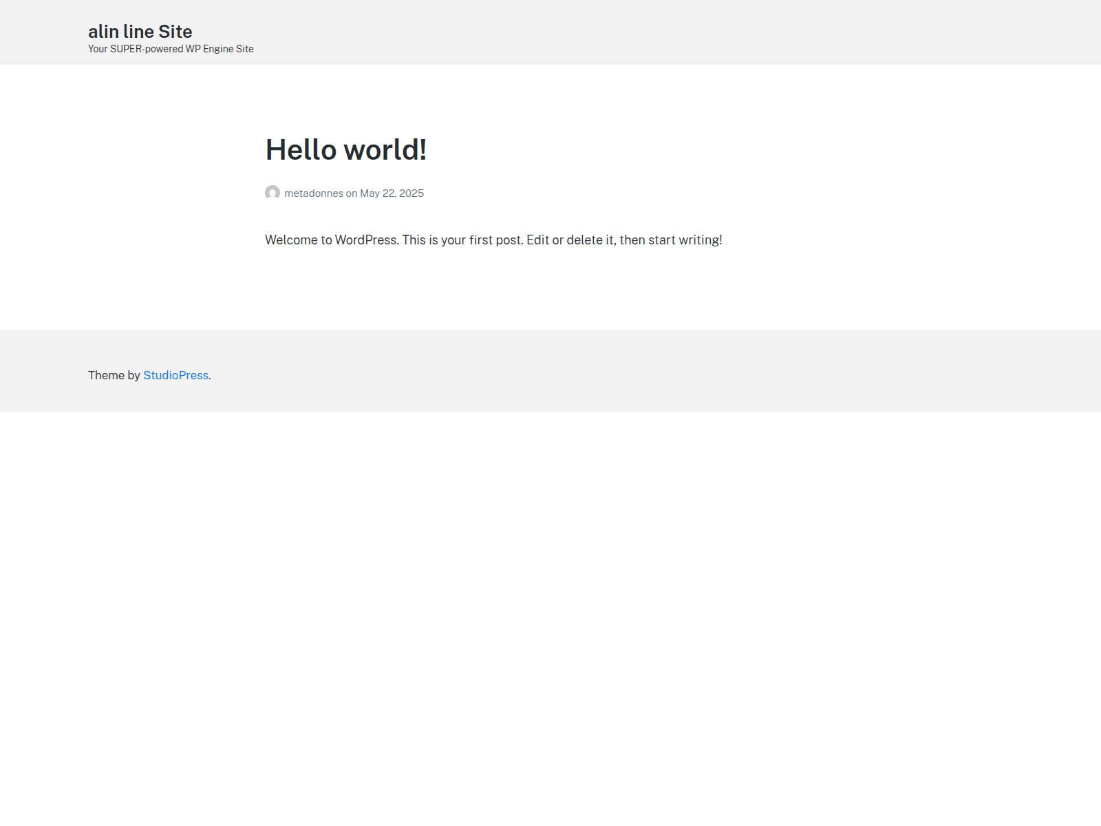 Screenshot of metadonnes.wpenginepowered.com