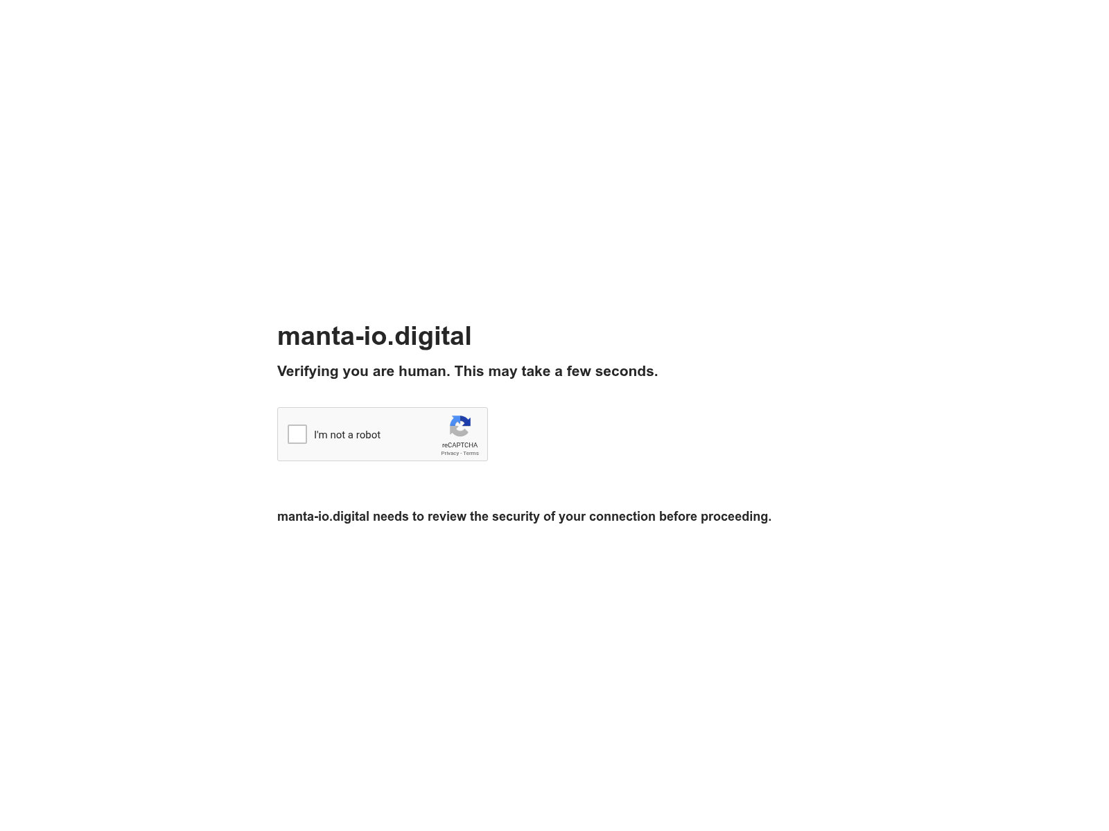 Screenshot of manta-io.digital