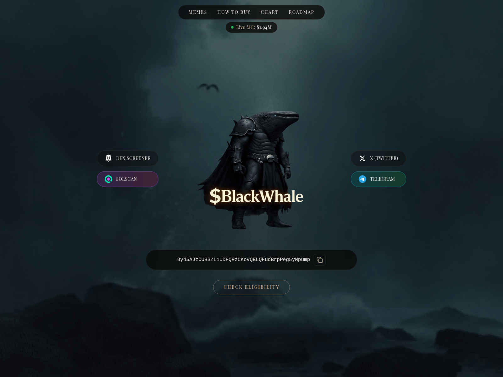 Screenshot of blackwhales.net