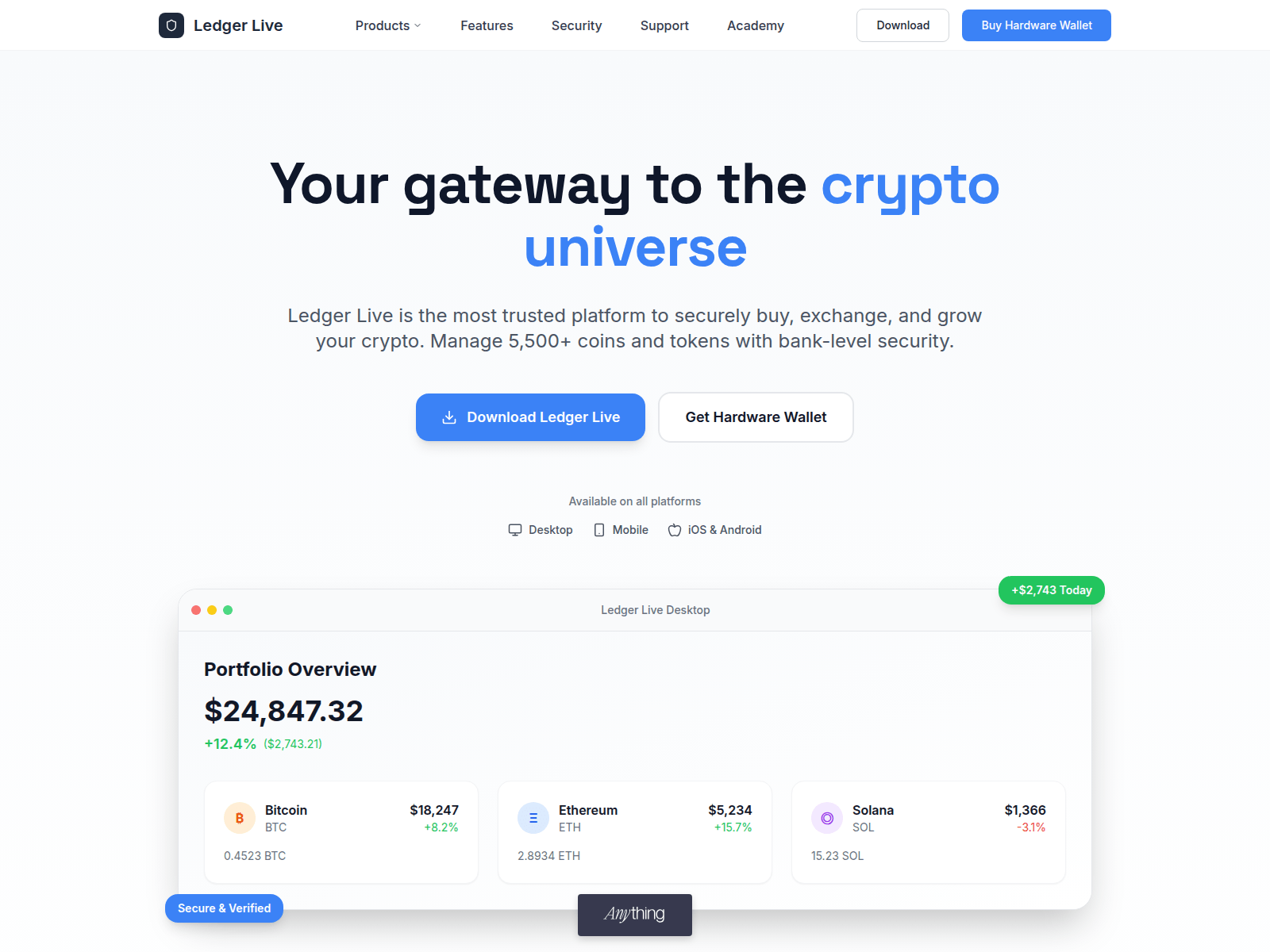 Screenshot of ledgelive-io.created.app