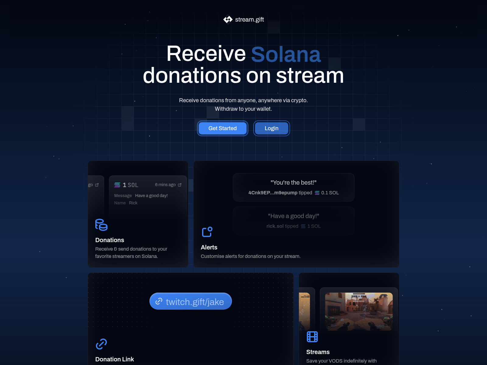 Screenshot of twitch.gift