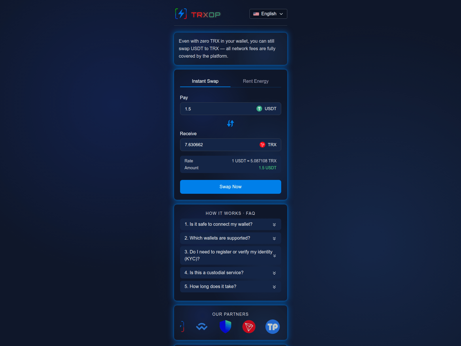 Screenshot of trxop.org