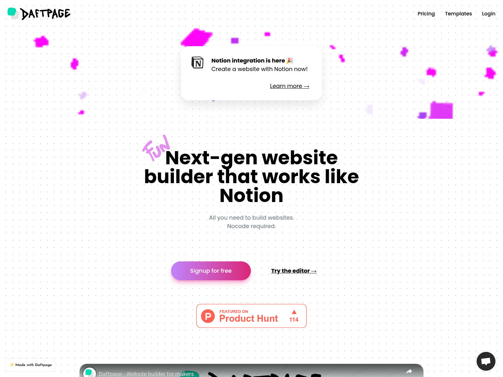 Screenshot of webkrakendocss.daftpage.com