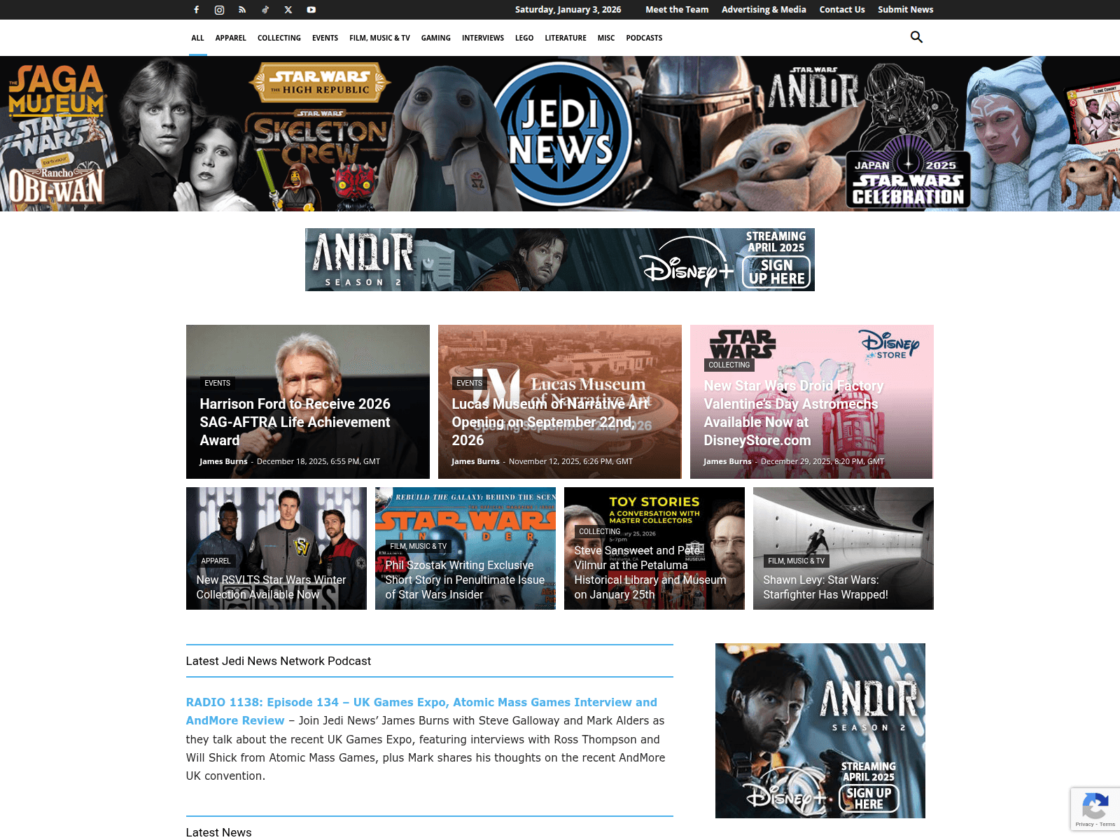 Screenshot of jedinews.com