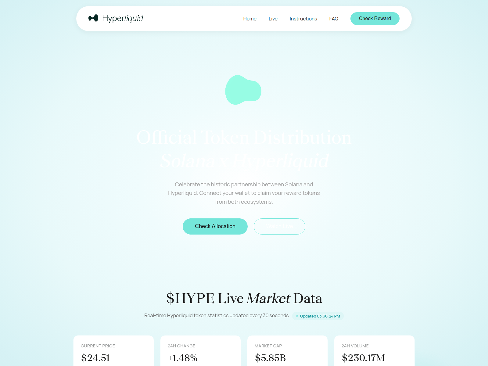 Screenshot of hypersliquid.trade