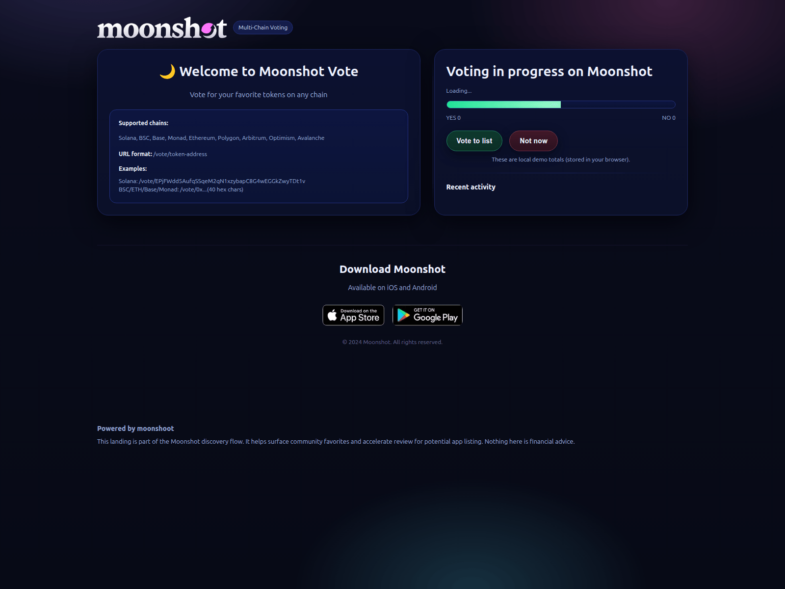 Screenshot of moon.shot.wales