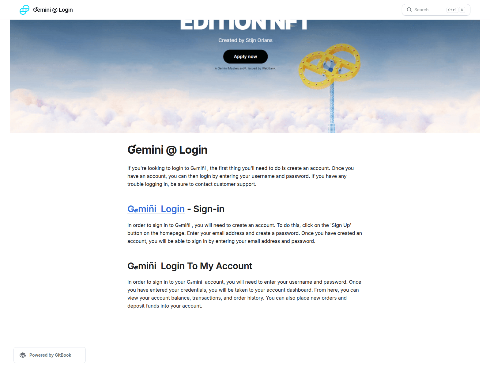 Screenshot of giminimlognim.gitbook.io