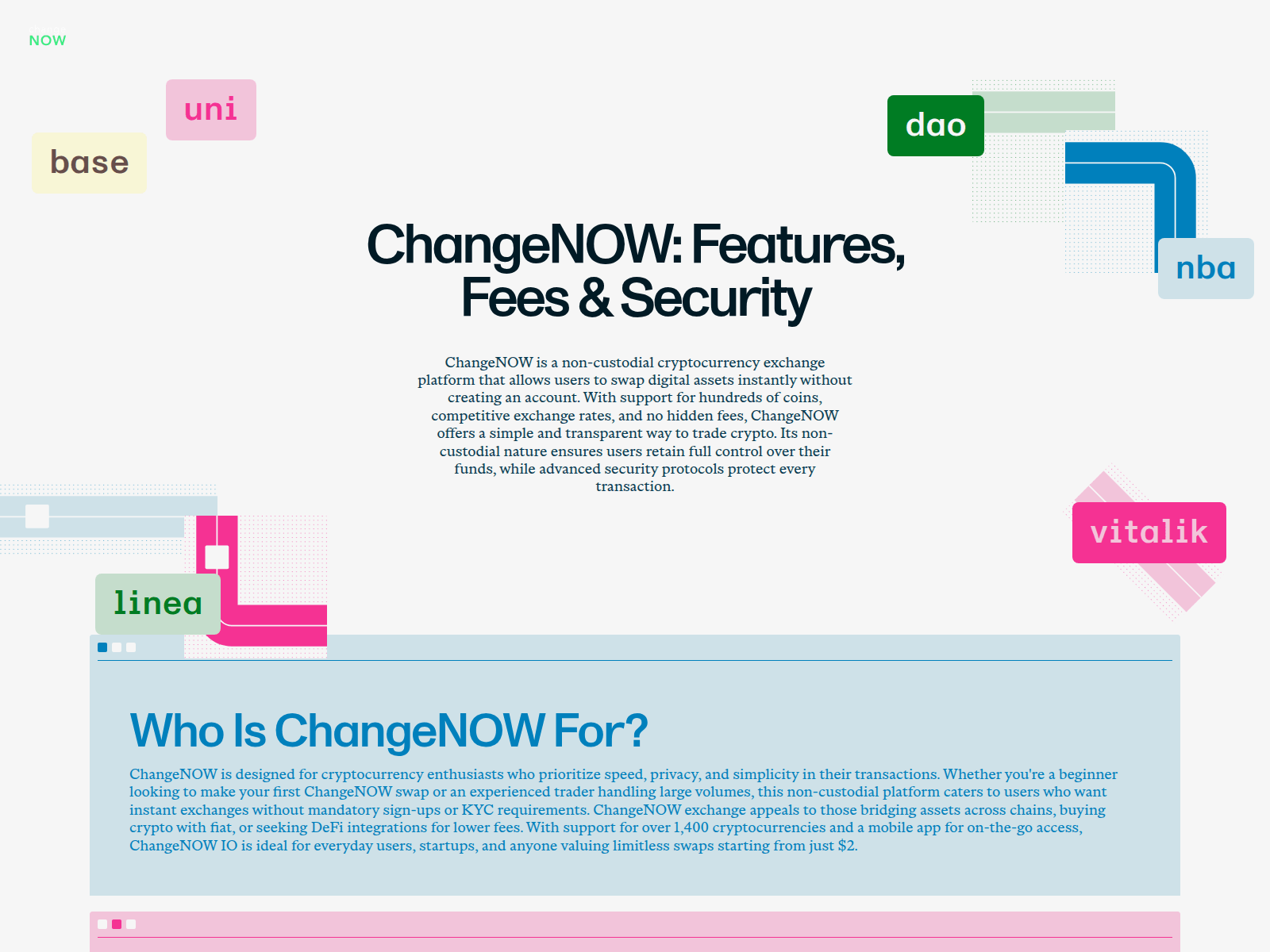 Screenshot of changenow-swap.org