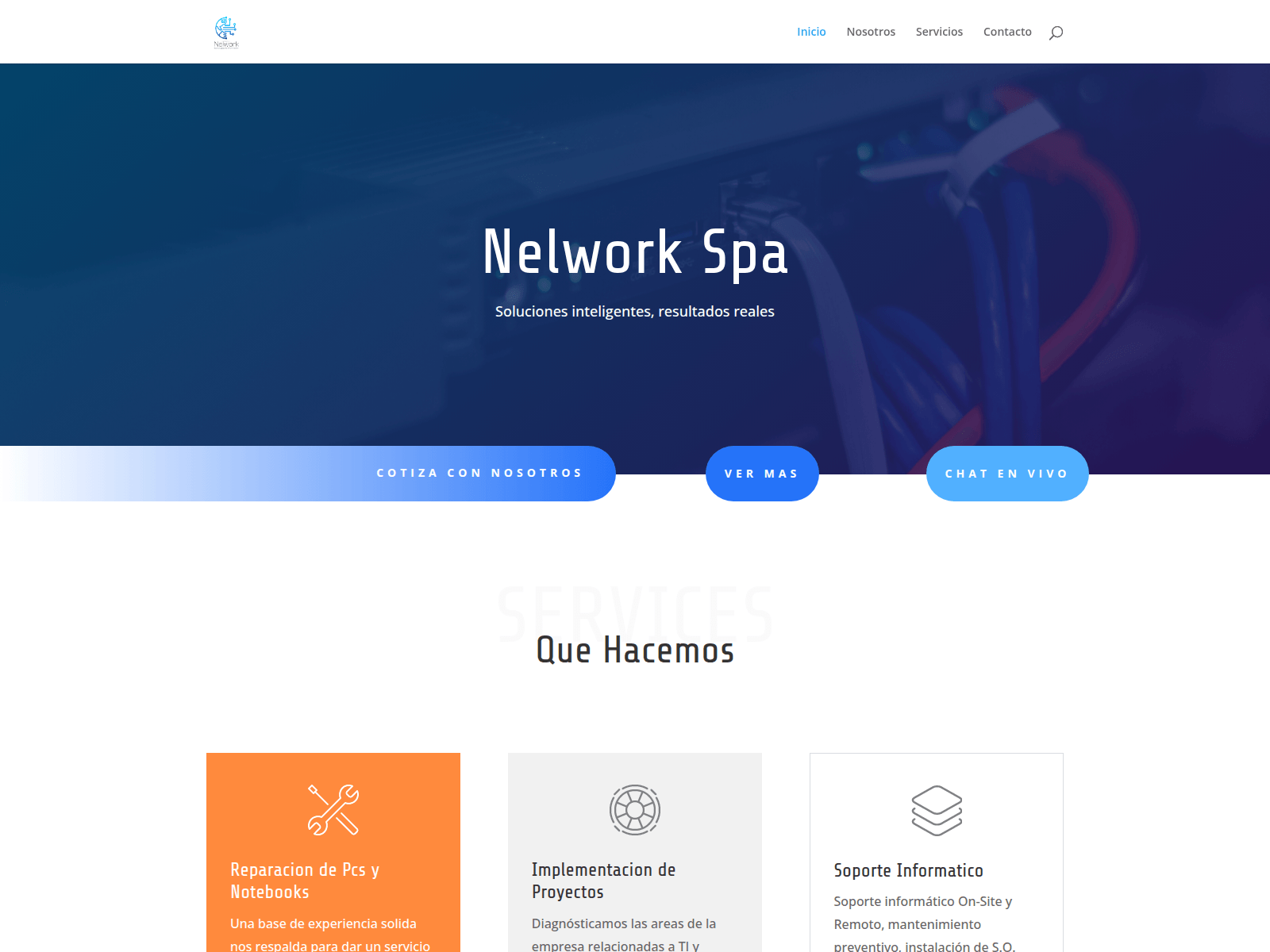 Screenshot of nelwork.cl