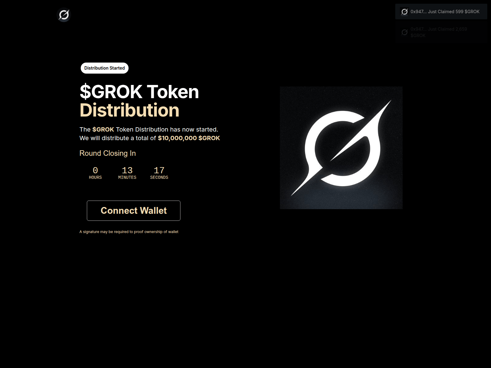 Screenshot of www-grok-allocations.xyz