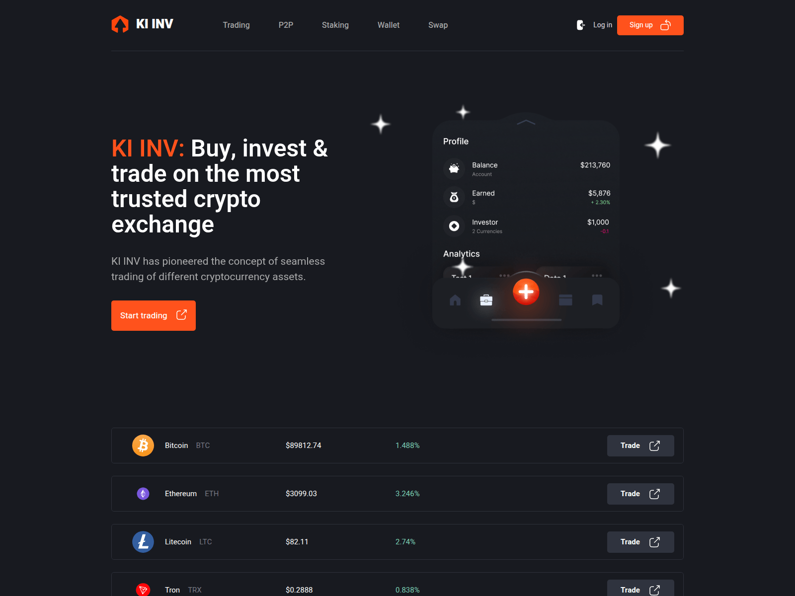 Screenshot of ki-inv.com