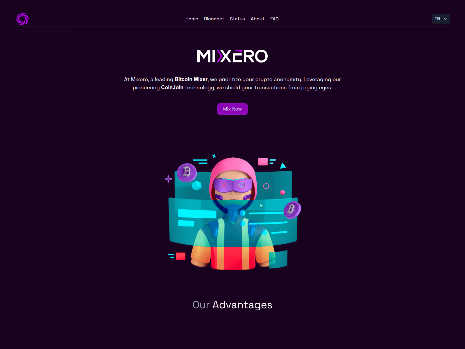 Screenshot of mixero.vip