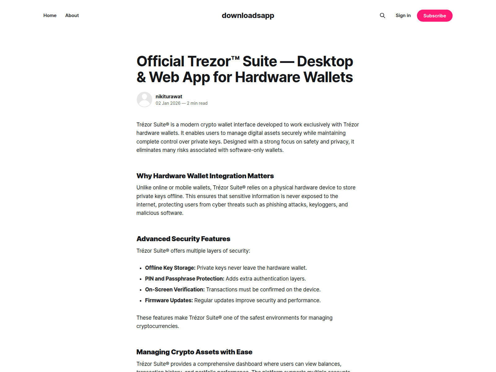 Screenshot of downloadsapp.ghost.io/app-en