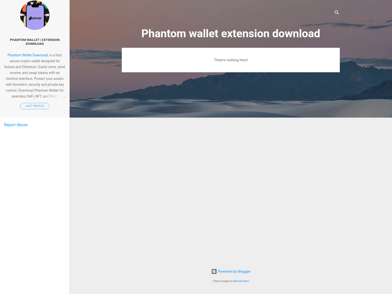 Screenshot of phantomwalletextensiondownload.blogspot.in
