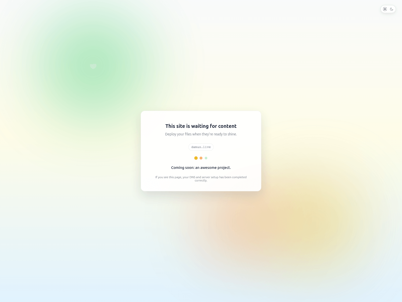 Screenshot of damus.live