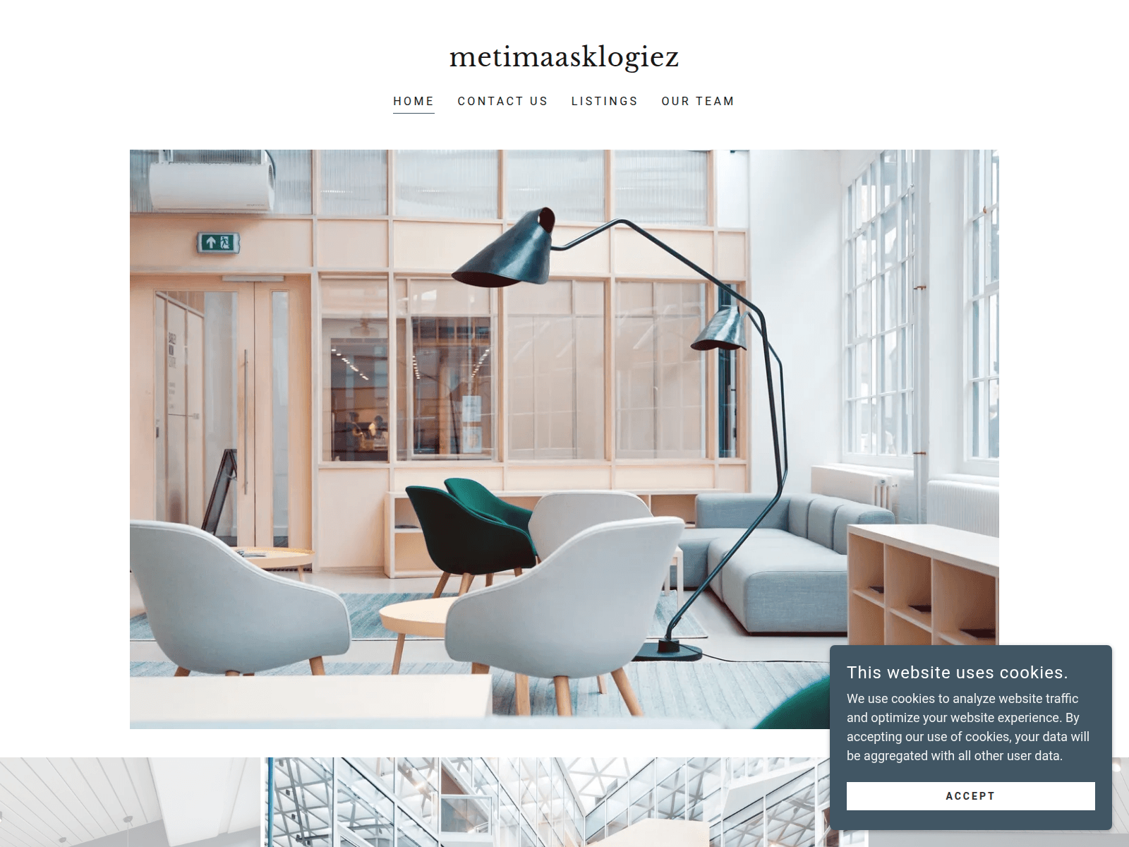 Screenshot of metimaasklogiez.godaddysites.com