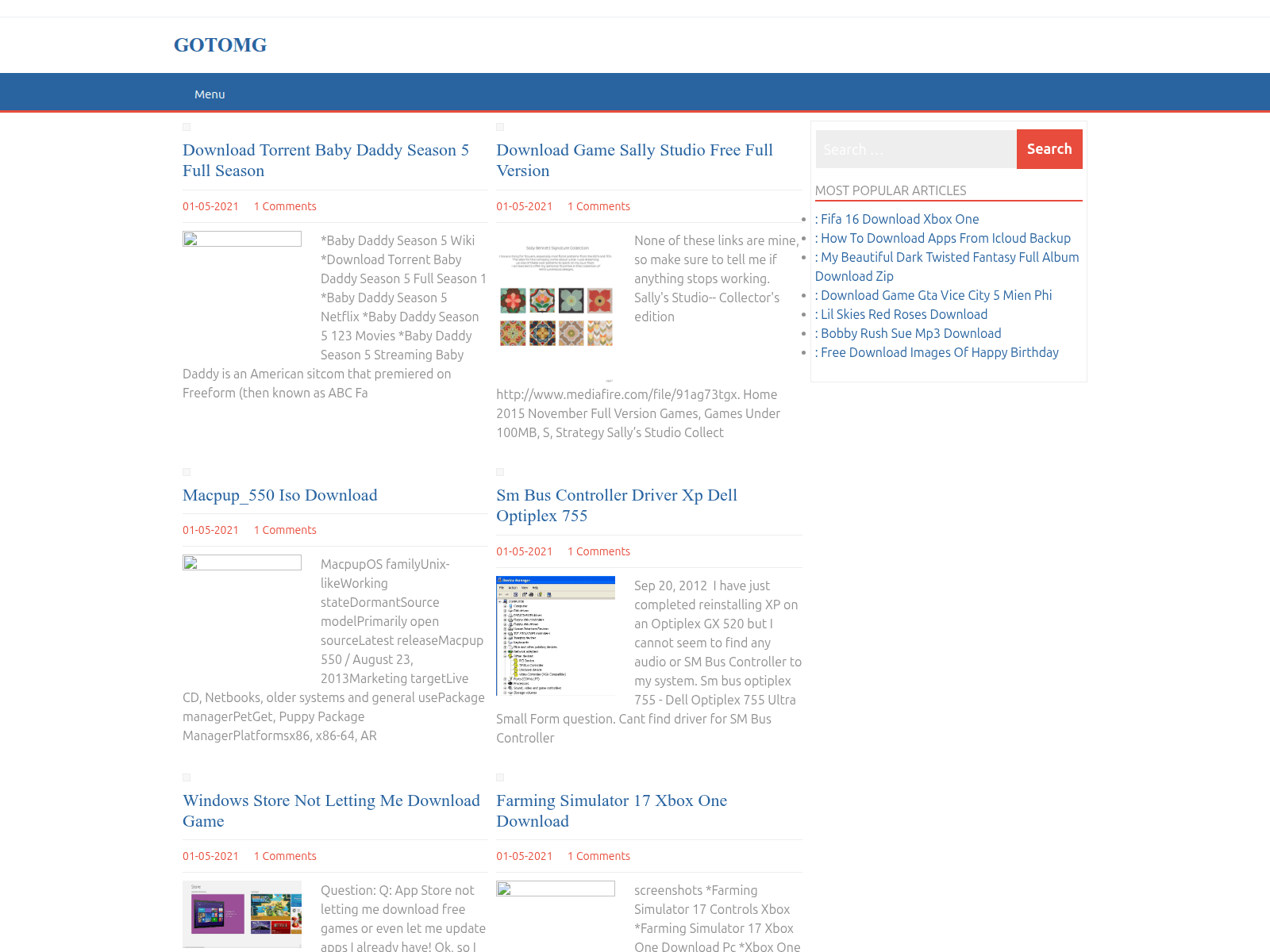 Screenshot of gotomg.netlify.app