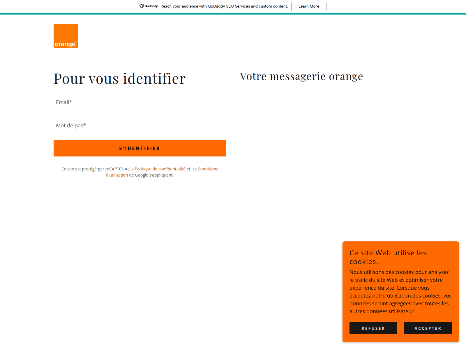 Screenshot of orange79.godaddysites.com