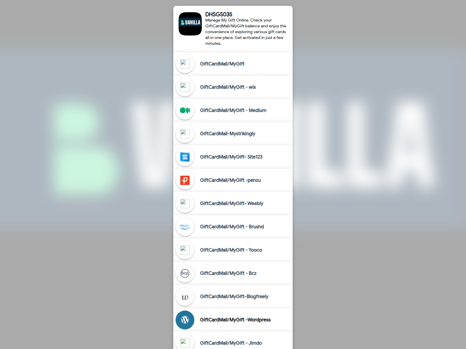 Screenshot of giftcardmall.org