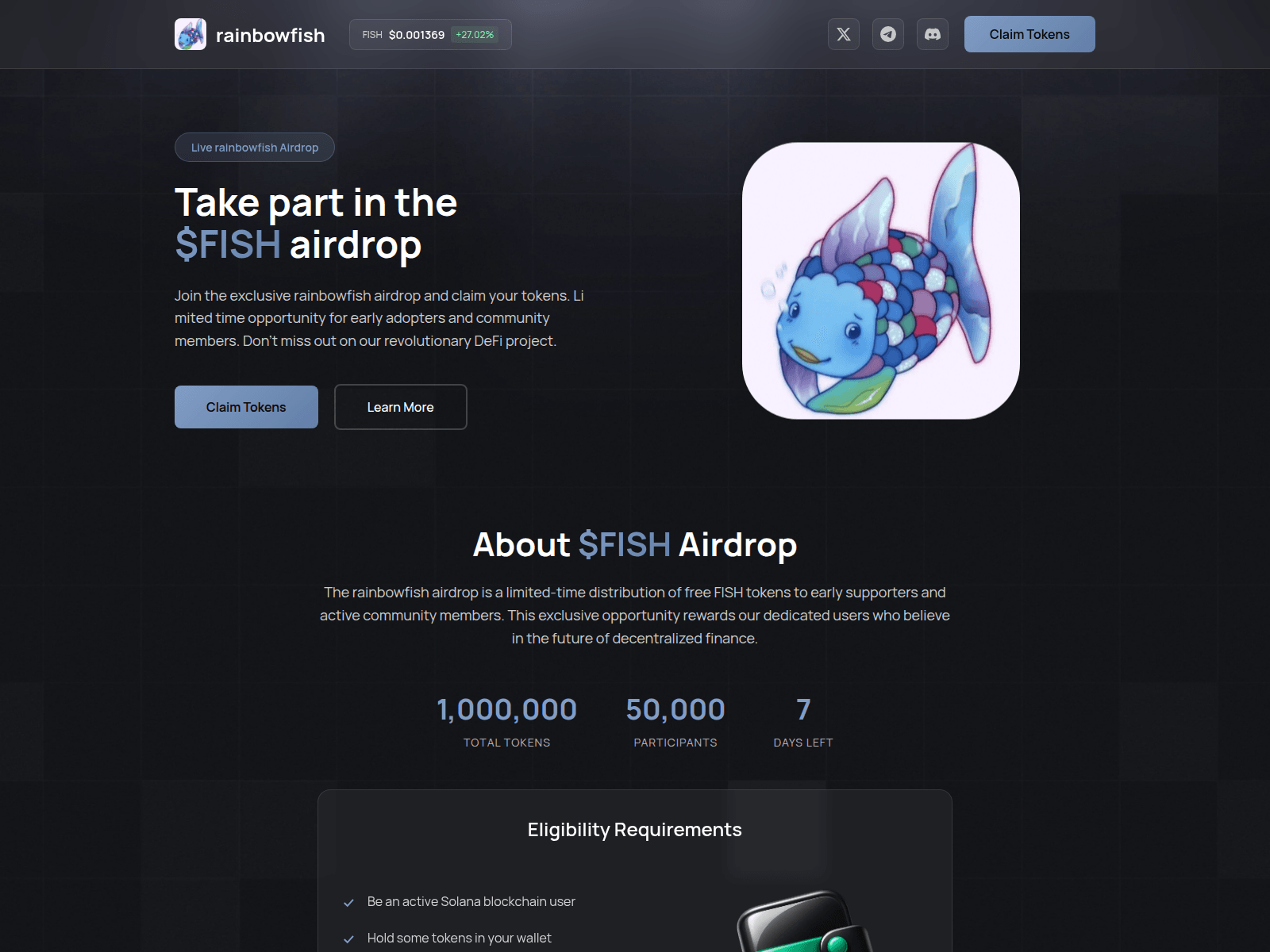 Screenshot of claim-fish.xyz