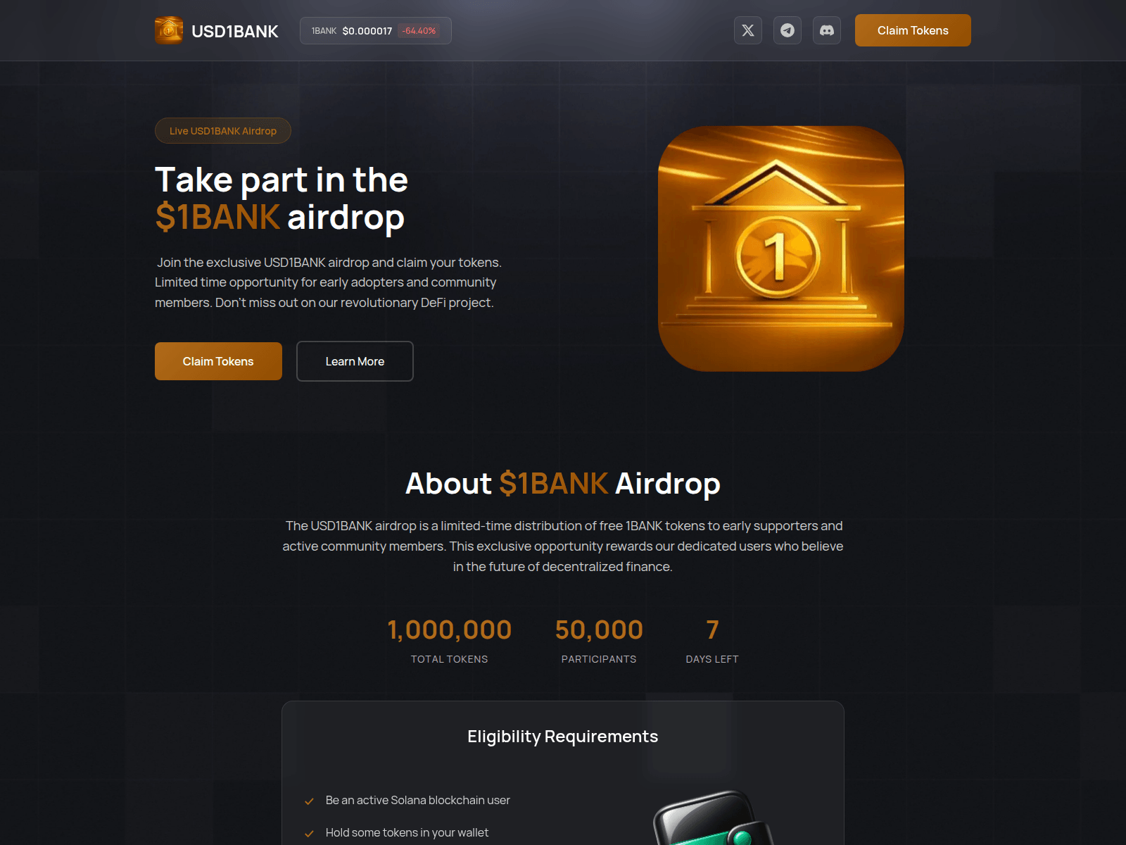 Screenshot of claim-usd1.xyz